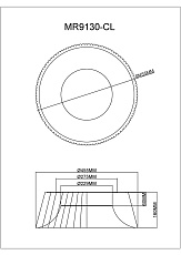 Потолочный светодиодный светильник MyFar Ceiling Tethys MR9130-CL 1