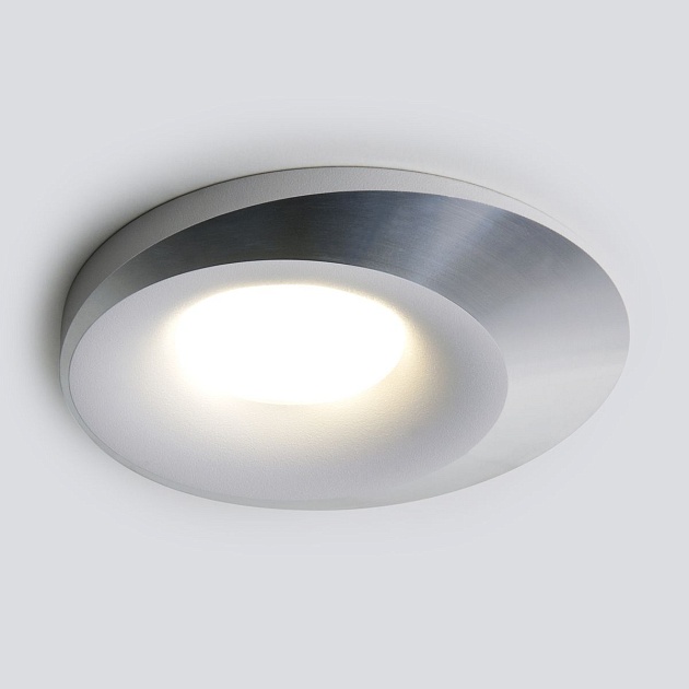 Встраиваемый светильник Elektrostandard 124 MR16 белый/серебро a053357 фото 4
