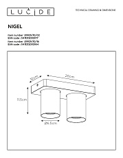 Спот Lucide Nigel 09929/10/02 1