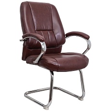 Офисный стул AksHome King коричневый бриллиант, экокожа 69769