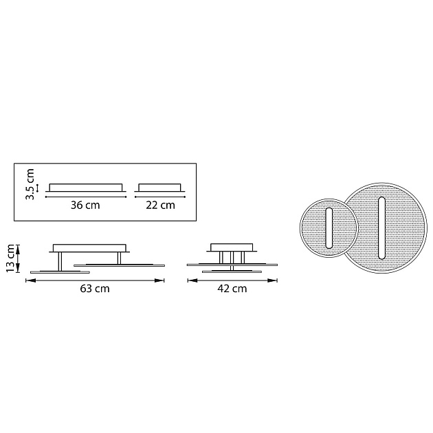 Потолочная светодиодная люстра Lightstar Acrile 738053 Фото № 6