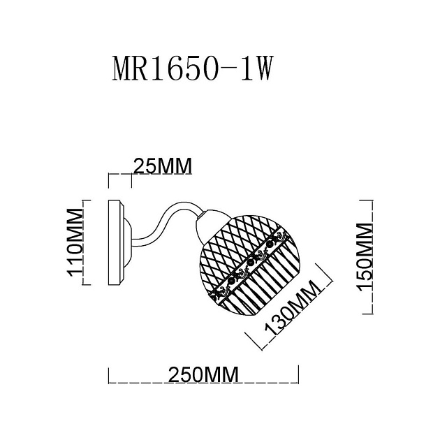 Бра MyFar Frank MR1650-1W Фото № 2