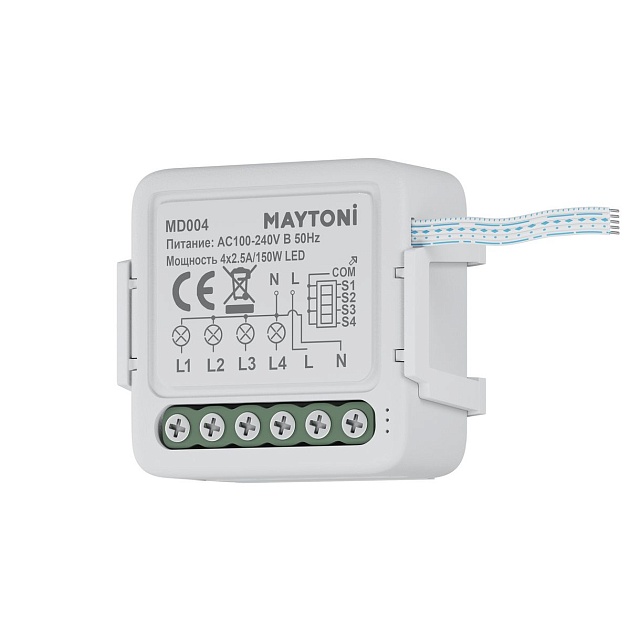 Выключатель четырехканальный Wi-Fi Maytoni Technical MD004 фото 