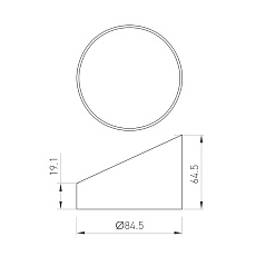 Бленда Arlight LGD-Hood-R85 046771 1