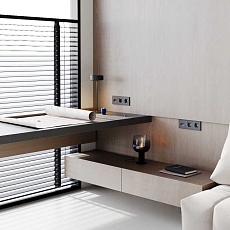 Розетка встраиваемая Voltum S70 с заземлением 16А, (графит) VLS040107 5