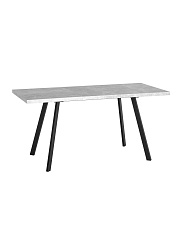 Кухонный стол Stool Group PLAIN 116-158х74 бетон/черный 80.581.01 8005 1