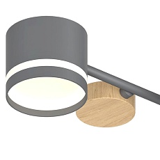 Потолочная люстра Reluce 68730-0.3-06 GX53 GREY+WOOD 1