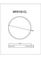 Потолочный светодиодный светильник MyFar Ceiling Oberon MR9100-CL 1