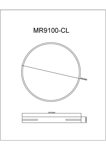 Потолочный светодиодный светильник MyFar Ceiling Oberon MR9100-CL Фото № 2