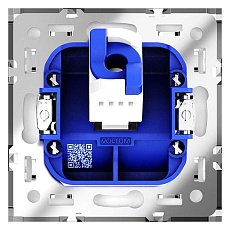 Розетка компьютерная встраиваемая Voltum S70 RJ45 кат.6, (кашемир) VLS060103 5