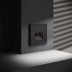 Розетка акустическая встраиваемая Voltum S70 4-местная, (графит) VLS060307 4