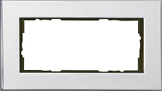 Рамка 2-модульная Gira Esprit хром 100210