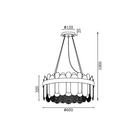 Подвесная люстра Vele Luce Delizia VL3185P12 Фото № 6