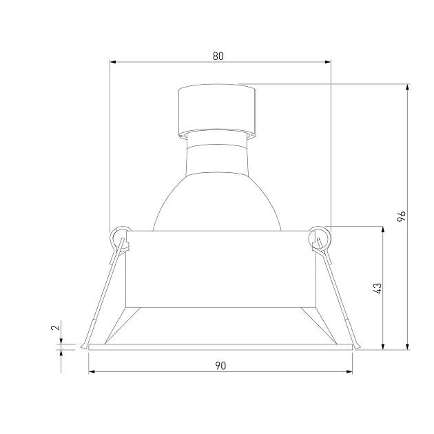 Встраиваемый светильник Elektrostandard Punto 25017/01 a065472 Фото № 2