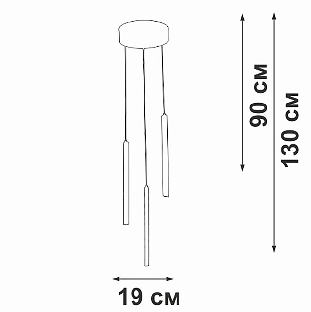 Подвесной светильник Vitaluce V3045-1/3S Фото № 4