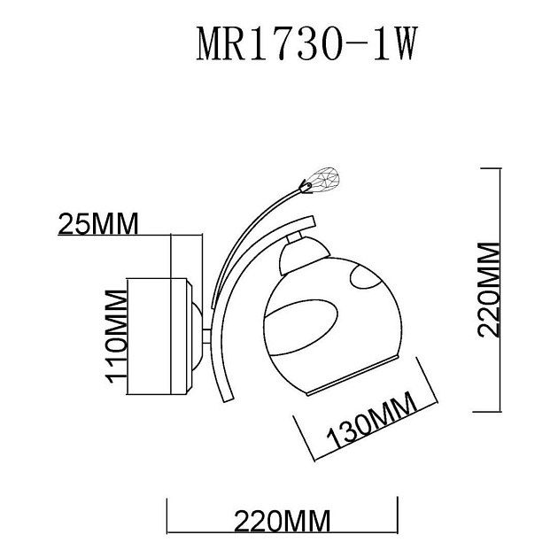 Бра MyFar Stella MR1730-1W Фото № 2