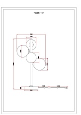 Настольная лампа Moderli Molly V10791-4T 1