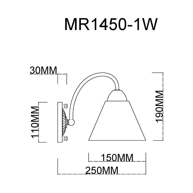 Бра MyFar Anna MR1450-1W Фото № 2