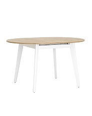 Кухонный стол Stool Group Rondo 100-135*100 дуб/белый УТ000005715 2