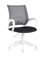 Офисное кресло TopChairs ST-Basic-W серый TW-04 TW-12 сетка/ткань ST-BASIC-W/DG/TW-12 3