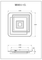 Потолочный светодиодный светильник MyFar Ceiling Galatea MR9011-CL 1