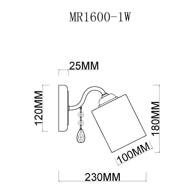 Бра MyFar Patrick MR1600-1W Фото № 2