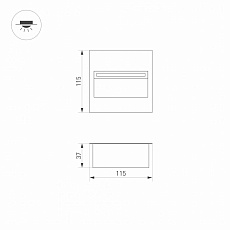 Уличный светодиодный светильник Arlight LTD-Trail-S115x115-4W Warm3000 029963 1