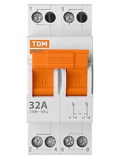 Модульный переключатель трехпозиционный МП-63 2P 32А TDM SQ0224-0015 3