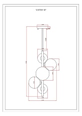 Подвесная люстра Moderli Molly V10788-5P 1