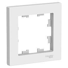 Рамка 1-постовая Schneider Electric AtlasDesign белая ATN000101