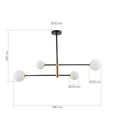 Подвесная люстра Evoluce Arcola SLE220103-04 3