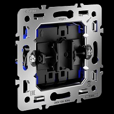 Механизм проходного переключателя одноклавишного 10А S70 Voltum VLS0103M