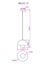 Подвесной светильник MyFar Dorothy MR2181-1P 1