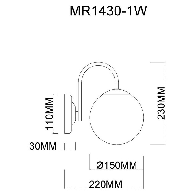 Бра MyFar Kate MR1430-1W Фото № 2