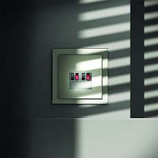 Розетка акустическая встраиваемая Voltum S70 4-местная, (сталь) VLS060305 3