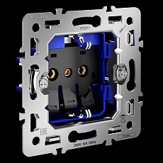 Механизм розетки с заземлением 16А S70 Voltum VLS0401M