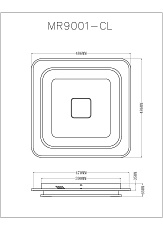 Потолочный светодиодный светильник MyFar Ceiling Button MR9001-CL 1