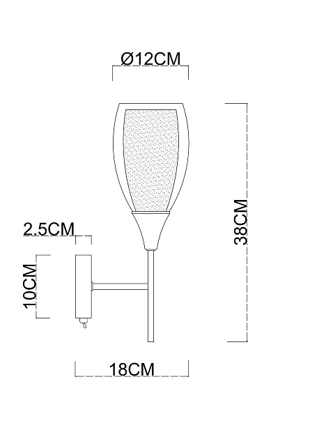 Бра Arte Lamp Barry A7951AP-1GO Фото № 2