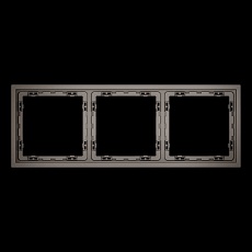 Рамка пластиковая S70 на 3 пост, (капучино) Voltum VLS100314