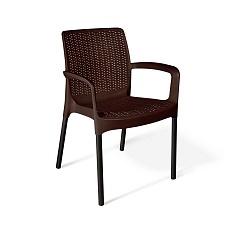 Садовое кресло Sheffilton SHT-S68 коричневый/черный муар (цинк) 4803229205