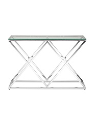 Консоль Stool Group ИНСИГНИЯ 115х30 прозрачное стекло сталь серебро ECST-026 (115x30) 3