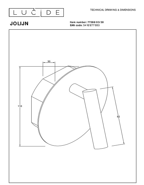 Спот Lucide Jolijn 77288/03/30 Фото № 2