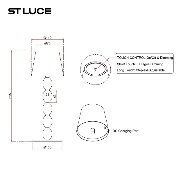 Настольная лампа ST Luce Ease SL1011.504.01 фото 2