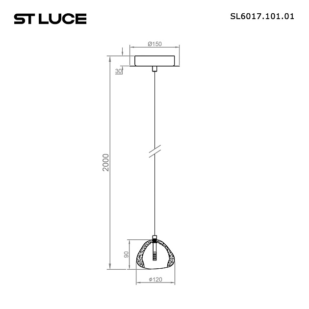 Подвесной светодиодный светильник ST Luce Waterfall SL6017.101.01 фото 2