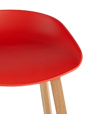 Барный стул Stool Group LIBRA красный деревян. ножки 8319 RED 4