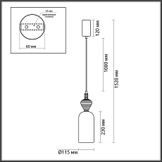 Подвесной светильник Odeon Light PALLETA 5046/12LB 1