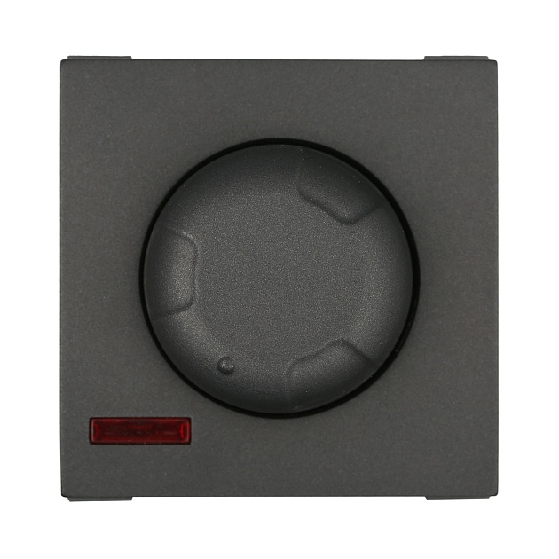 Светорегулятор LK Studio поворотный нажимной 600 Вт (черный бархат) LK45 857208-1 фото 