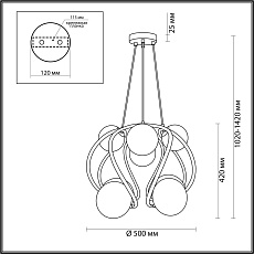 Подвесная люстра Odeon Light Modern Slota 4808/8 1