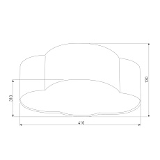 Потолочный светильник TK Lighting 3144 Cloud 1