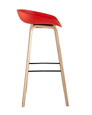 Барный стул Stool Group LIBRA красный деревян. ножки 8319 RED 1